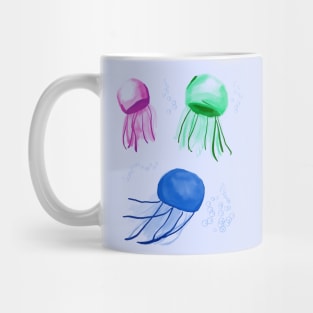 Water color Jellyfish (bubbles) Mug